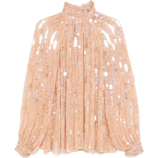 Amen blusa con paillettes - rosa