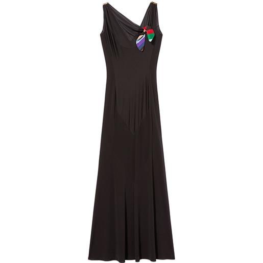 PUCCI abito lungo con fiocco - nero