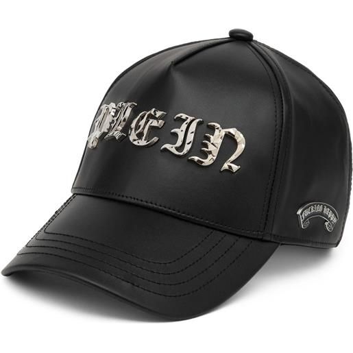 Philipp Plein cappello da baseball gothic plein - nero