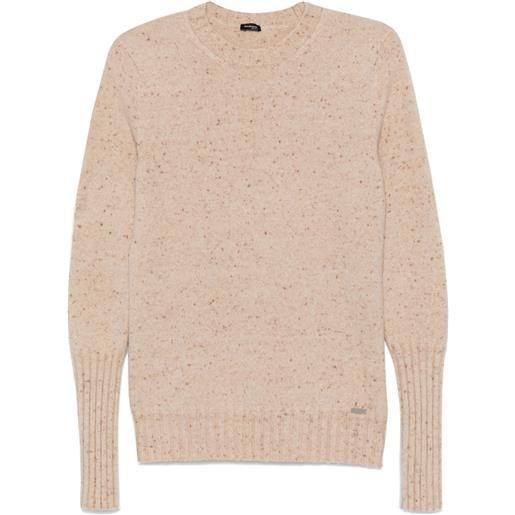 Kiton maglione effetto puntinato - toni neutri