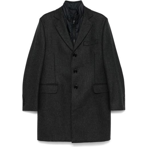 Fay cappotto con design a strati - grigio