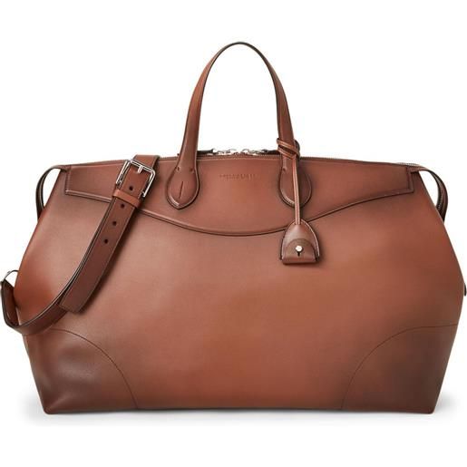 Ralph Lauren Purple Label borsone voyager grande - marrone