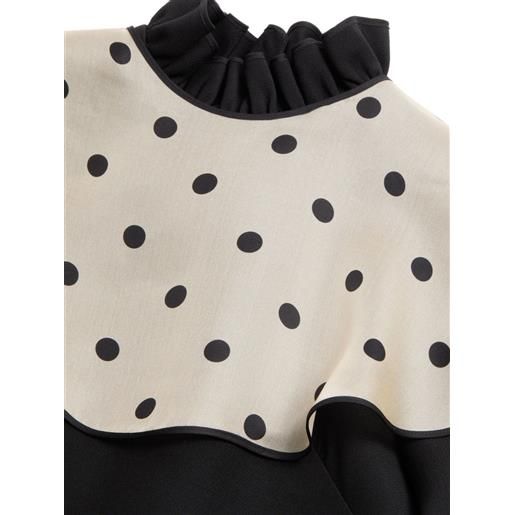 Valentino Garavani abito corto crepe couture - nero