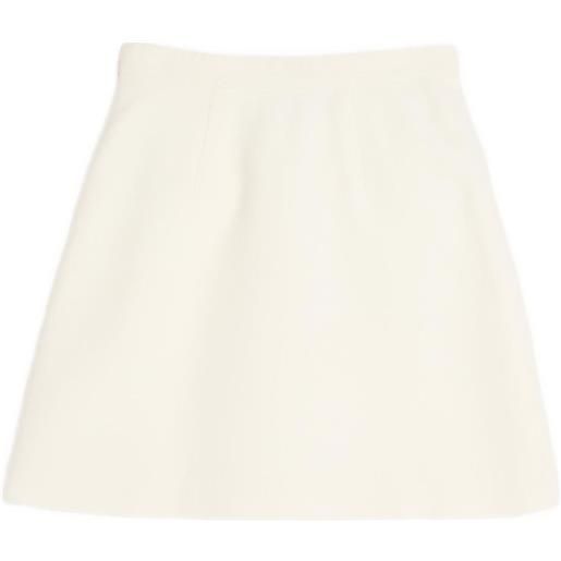 Valentino Garavani minigonna crepe couture - toni neutri