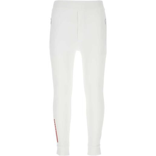 Prada pantaloni skinny con stampa - bianco