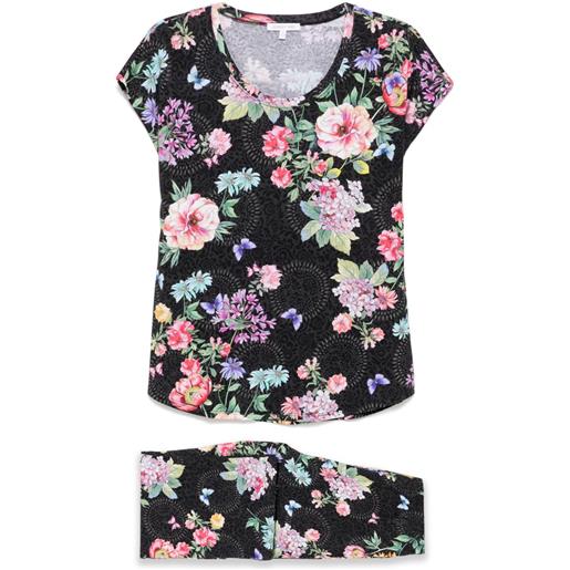 Johnny Was pigiama the bobbie crop - nero