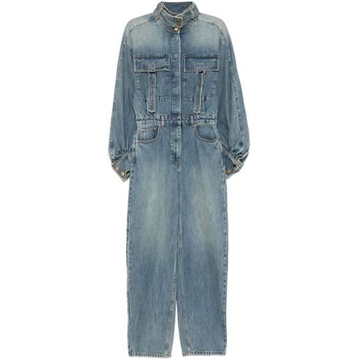 ZIMMERMANN tuta intera denim - blu