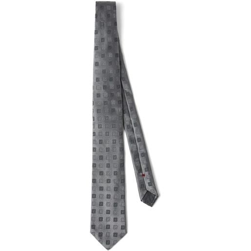 Brunello Cucinelli cravatta - argento