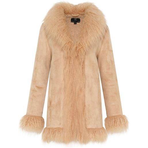 Unreal Fur cappotto avant garde - toni neutri
