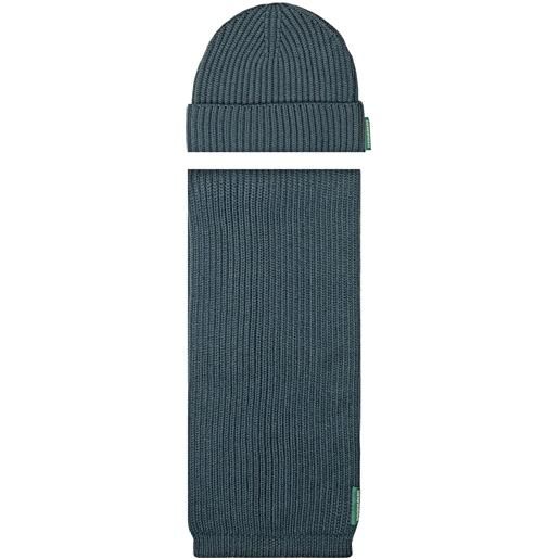 DSQUARED2 set sciarpa e berretto one life one planet - blu