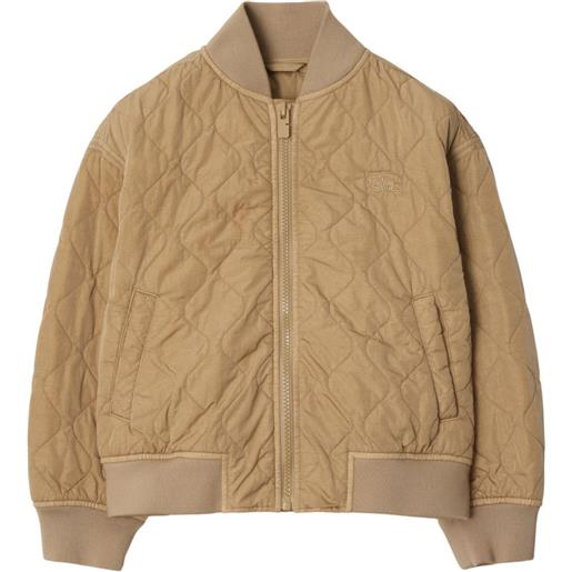 Burberry Kids bomber trapuntato - toni neutri