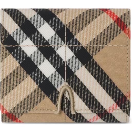 Burberry portafoglio con motivo vintage check - toni neutri