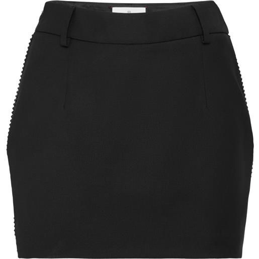 Philipp Plein minigonna con strass - nero