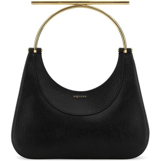 Alexander McQueen borsa tote cross mini - nero