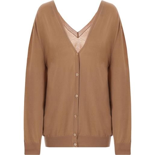 Prada cardigan in cashmere - marrone