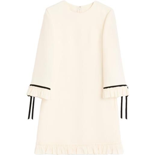 Valentino Garavani abito corto crepe couture - toni neutri