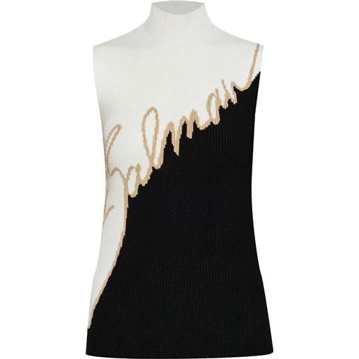 Balmain top love letter - nero