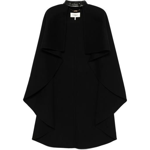 Chloé mantella asimmetrica - nero