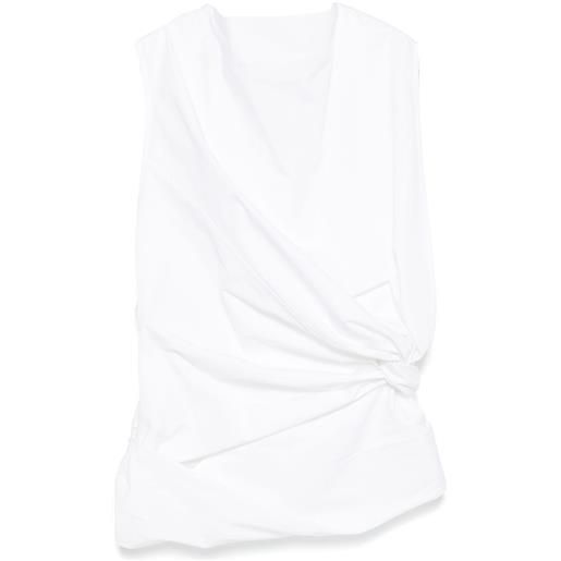 Jil Sander top in popeline - bianco