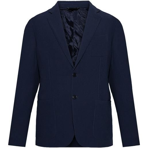 Giorgio Armani blazer in maglia - blu