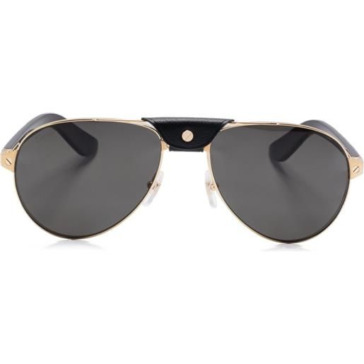 Cartier Eyewear occhiali da sole santos - nero