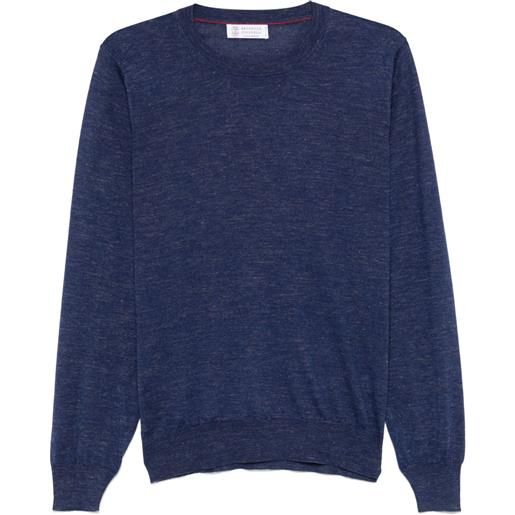 Brunello Cucinelli maglione leggero - blu