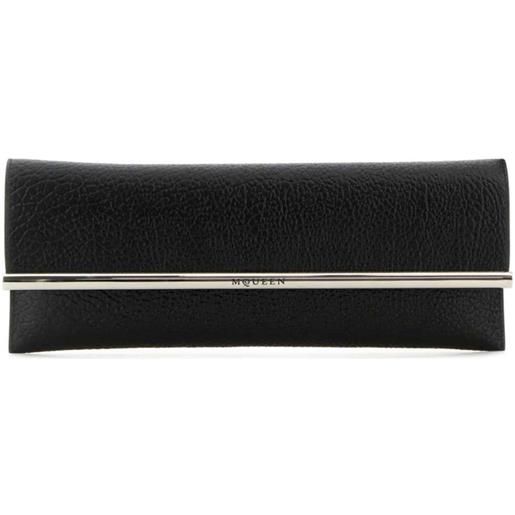 Alexander McQueen clutch cross b-long - nero