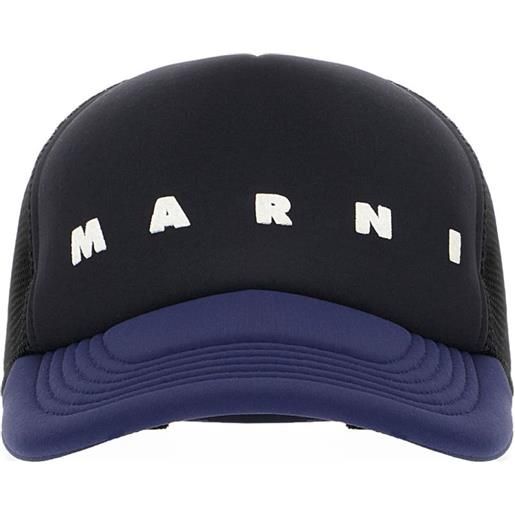 Marni cappello con stampa - nero
