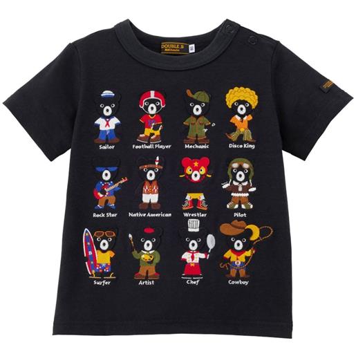 Miki House t-shirt miki bears - nero