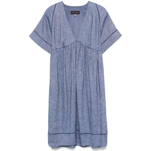 Talbot Runhof abito corto svasato - blu