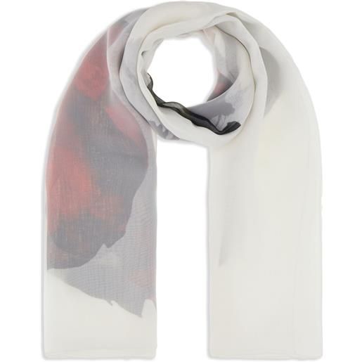 Alexander McQueen foulard a fiori - bianco