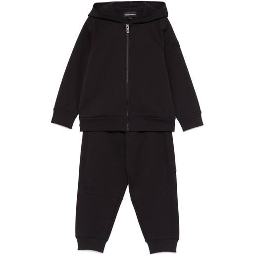 Emporio Armani Kids tuta sportiva con cappuccio - blu