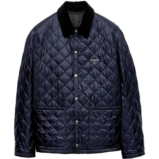 Prada giacca trapuntata - blu