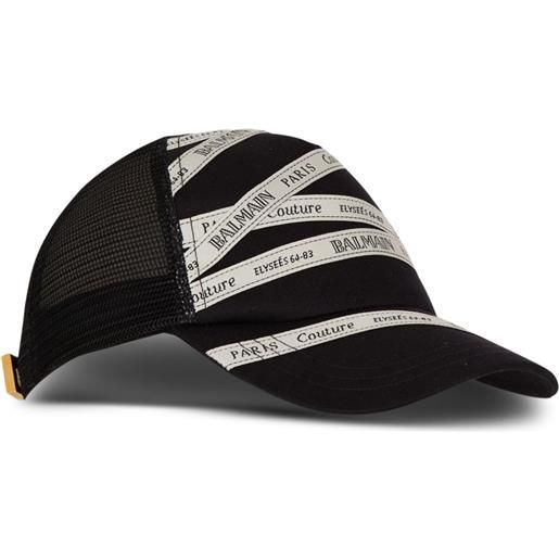 Balmain cappello da baseball con stampa - nero