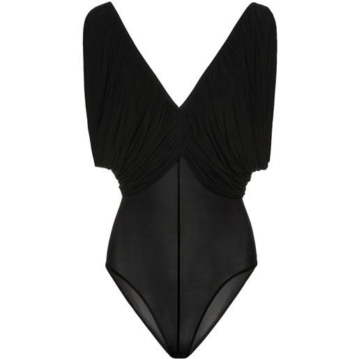 Magda Butrym body con scollo a v - nero