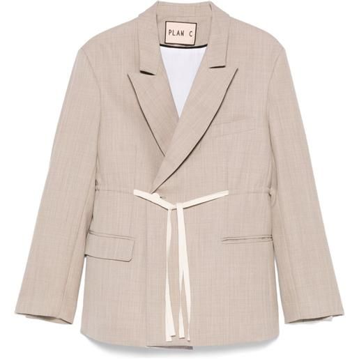 Plan C blazer panama - marrone