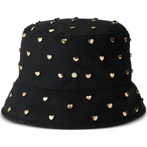 Maison Michel cappello bucket axel con borchie - nero