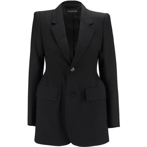 Balenciaga blazer strutturato sartoriale - nero