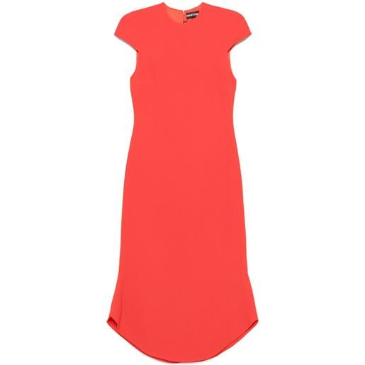 David Koma abito midi in cady - arancione