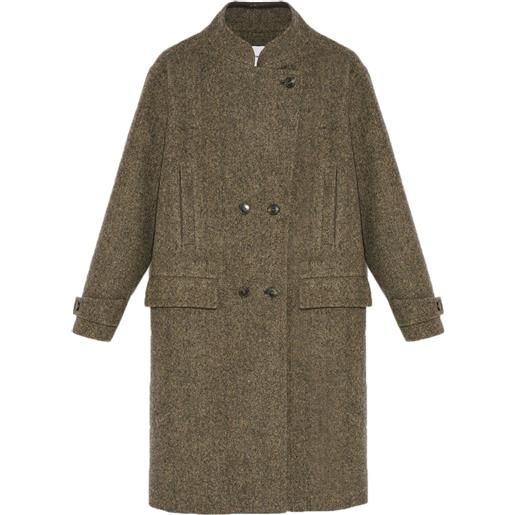 Yves Salomon cappotto pesante - marrone