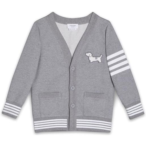 Thom Browne Kids cardigan hector - grigio