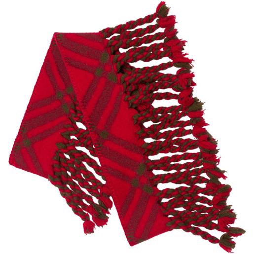 Burberry sciarpa a quadri - rosso