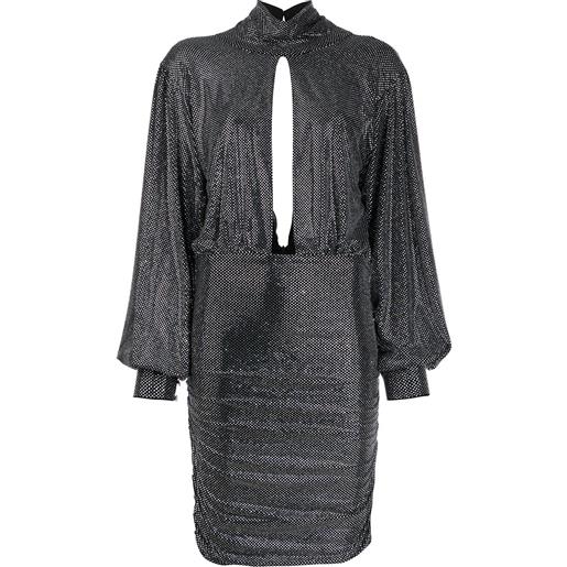 Philipp Plein abito con strass - argento