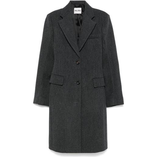 Miu Miu cappotto ampio - grigio