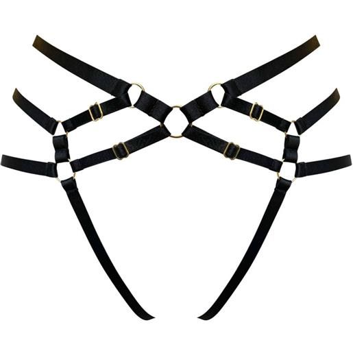 Bordelle slip con cinghia - nero