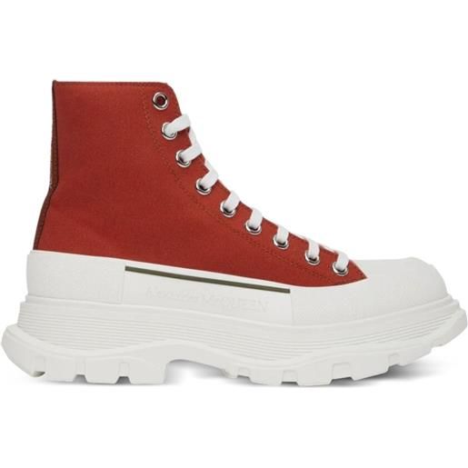 Alexander McQueen sneakers tread slick "red/white" - rosso
