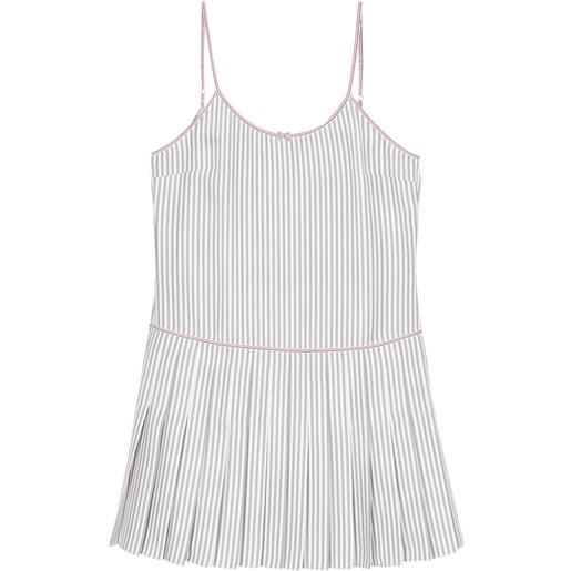 Thom Browne abito corto a righe - grigio