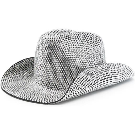 Ruslan Baginskiy cappello cowboy con cristalli - nero