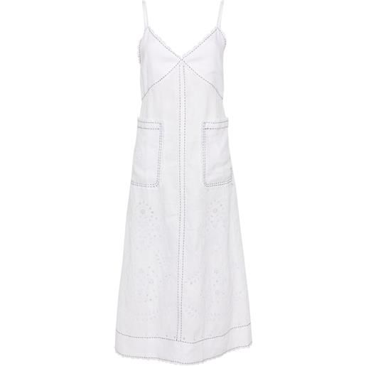 Vita Kin abito luna midi - bianco