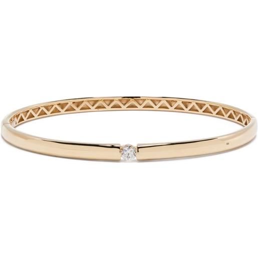 Persée bracciale rigido zeus in oro 18kt con diamanti